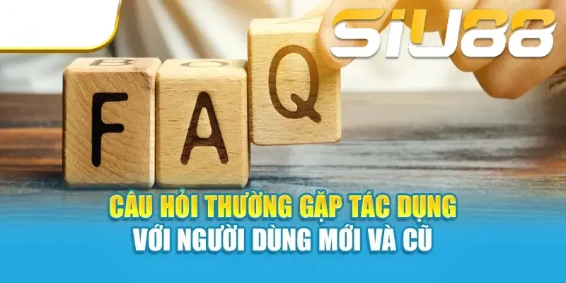 Câu hỏi thường gặp tác dụng với người dùng mới và cũ